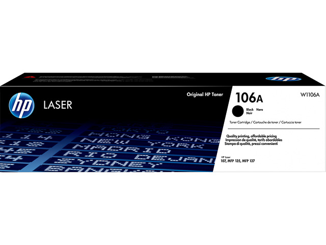 Toner W1106A HP LJ 107A Cartridge black