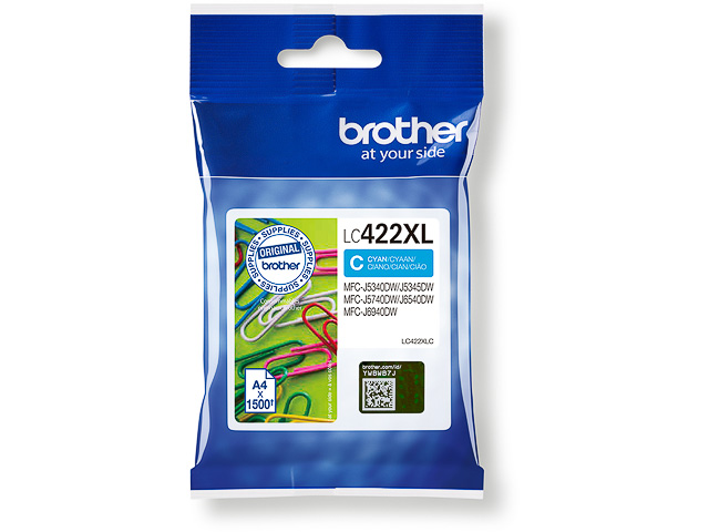 Tinte  LC422XLC Brother MFC-J 5340/ 6540 Cartridge cyan