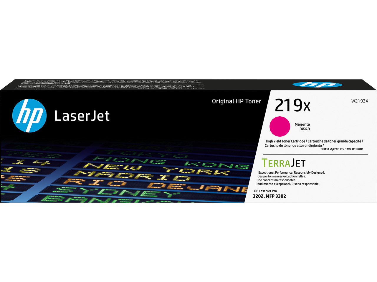 Toner W2193X HP LJ PRO 3201/ 3288/ 3302 Cartridge magenta HC