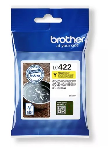 Tinte LC422Y BROTHER MFC-J 5340/ 5740/ 6540  yellow